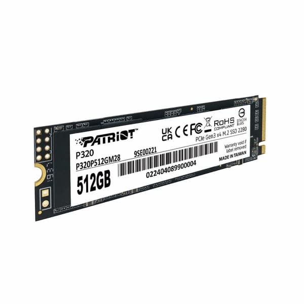 Hårddisk Patriot Memory P320P512GM28 512 GB SSD