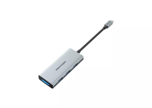 USB-C Hub Convention HDMI + 3 x USB 3.0 + SD + TF + PD 0,15 m Grå