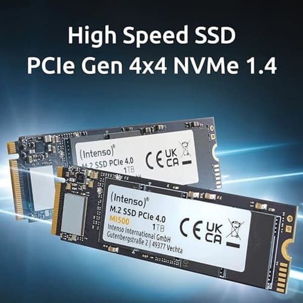 Intenso 500 GB SSD Intern NVMe/PCIe M.2 PCIe NVMe 4.0 x4 detaljhandel 3836450