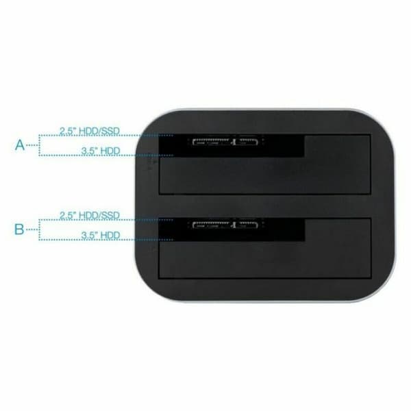 Dual Dockstation TooQ TQDS-805G 2.5"-3.5" HDD/SSD SATA USB 3.0