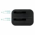 Miniatyrbild 2 av 11: Dual Dockstation TooQ TQDS-805G 2.5"-3.5" HDD/SSD SATA USB 3.0