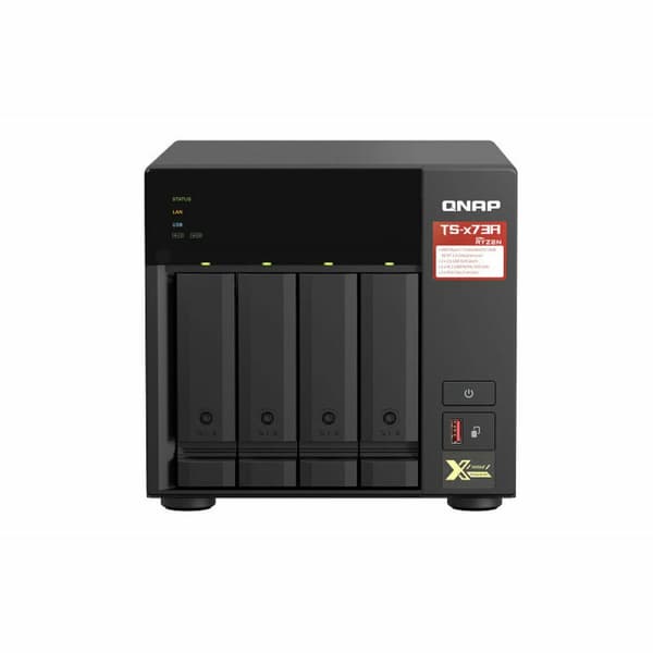 NAS-netværkslagring Qnap TS-473A-8G Sort