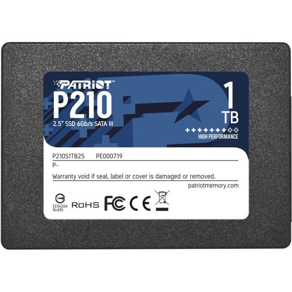 Harddisk Patriot Memory P210 1 TB HDD 1 TB SSD