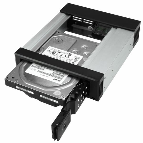 Lomme til harddisk Startech HSB1SATSASBA Sort