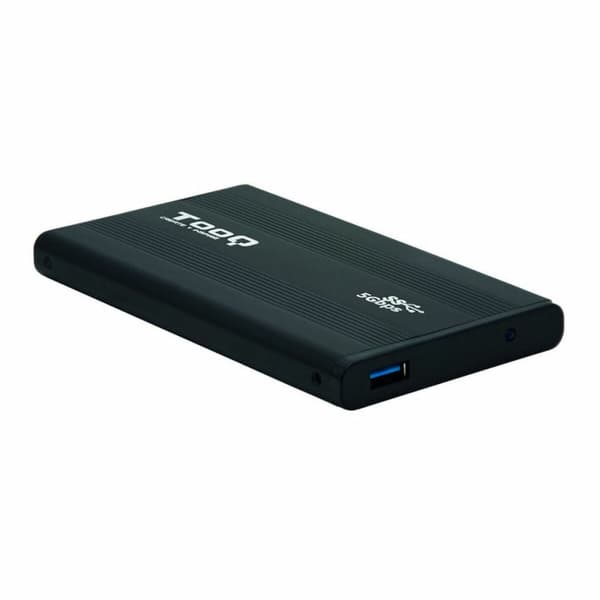 Utvendig/ytre boks TooQ TQE-2524B 2.5" HD SATA III USB 3.0 Svart 2,5" Sort