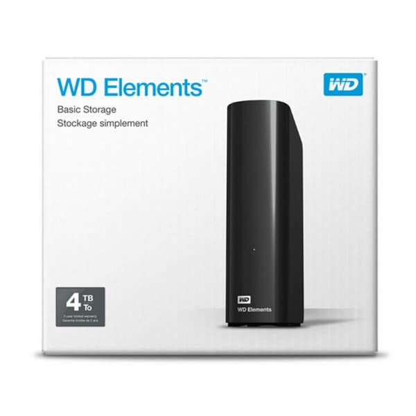 Ekstern Harddisk Western Digital WD Elements Desktop 4 TB HDD