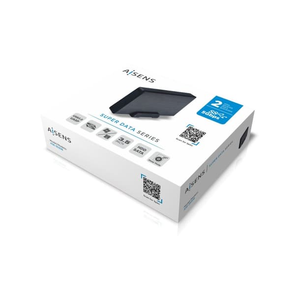 Harddisk kasse Aisens ASE-3530B Svart 3,5"
