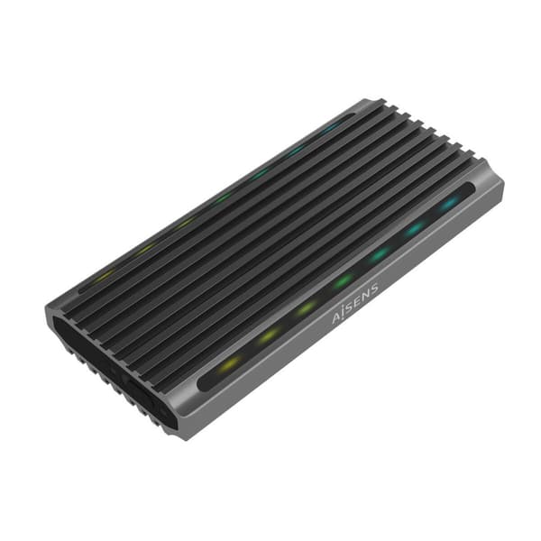 Deksel for harddisk Aisens ASM2-RGB011GR Grå Grå