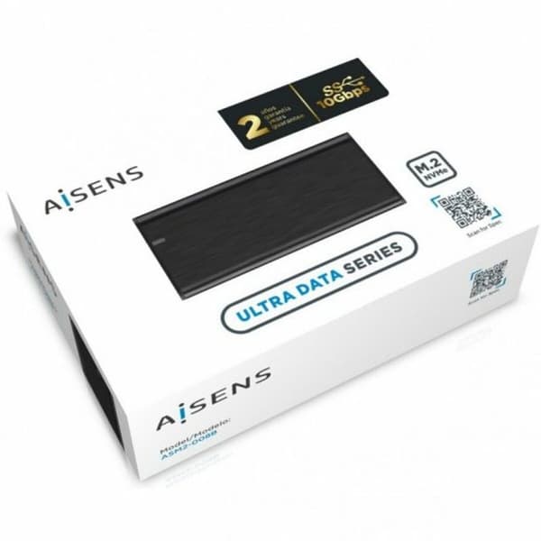 Harddisk kasse Aisens ASM2-008B Svart