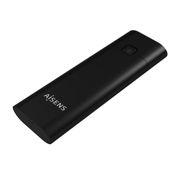 Deksel for harddisk Aisens ASM2-020B Svart Sort