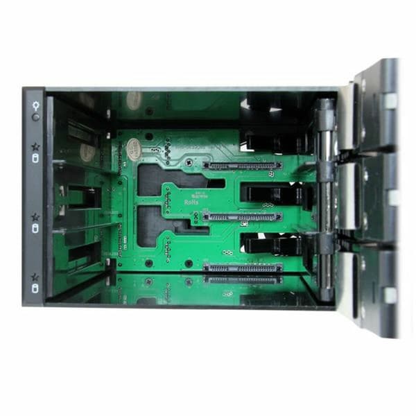 Kotelo Startech HSB3SATSASBA Musta 3,5" Kannettava