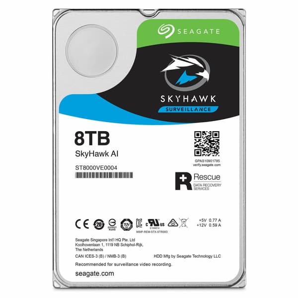 Kovalevy Seagate SkyHawk AI 3,5" 3,5" 8 TB