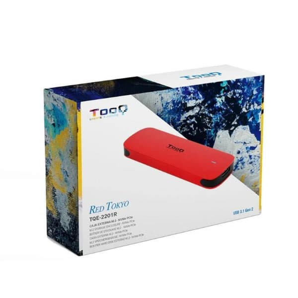 Ulkoinen laatikko TooQ TQE-2201R Punainen