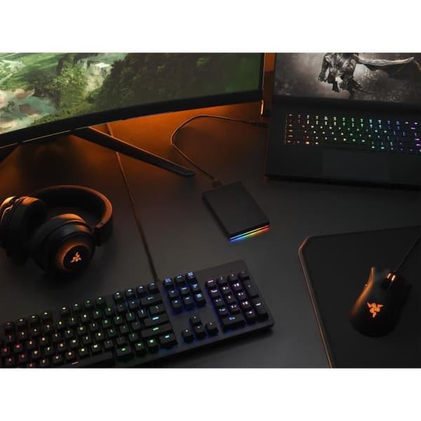 SEAGATE 2 TB FireCuda Gaming HDD + anpassningsbar RGB -hårddisk - Razer Chroma -kompatibel