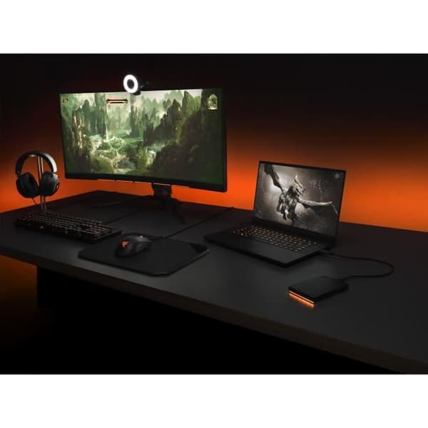 SEAGATE 2 TB FireCuda Gaming HDD + anpassningsbar RGB -hårddisk - Razer Chroma -kompatibel
