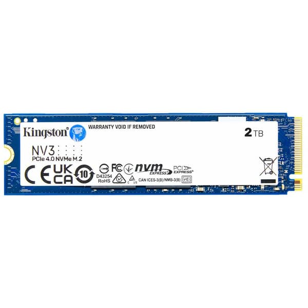 Kingston Nv3 Pci Express 4.0 Nvme 3d Nand 2tb Ssd M.2