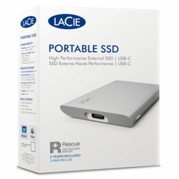 Ekstern Harddisk LaCie STKS500400 2,5" 500 GB SSD Grå