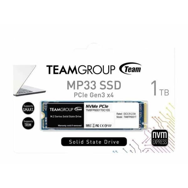 TEAM GROUP MP33 M.2 1000 GB PCI Express 3.0 3D NAND NVMe intern hårddisk