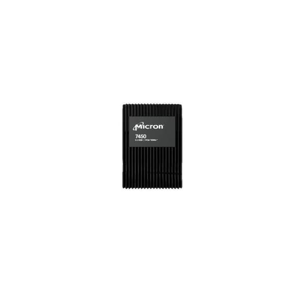 Ssd, Micron, ssd series 7450 pro (7.68tb, pcie, nvme, nand flash-teknologi tlc, skrivehastighed 5600 mbytes/sek.)