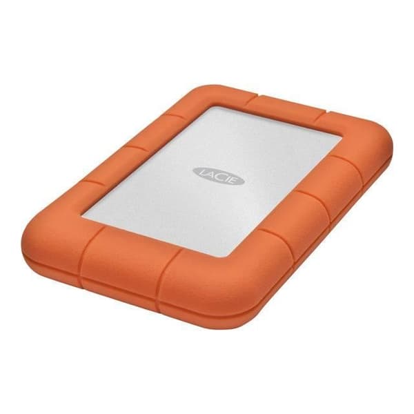 LACIE RUGGED MINI extern hårddisk, 2 TB - USB 3.0 - Orange