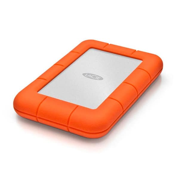 LACIE RUGGED MINI extern hårddisk, 2 TB - USB 3.0 - Orange