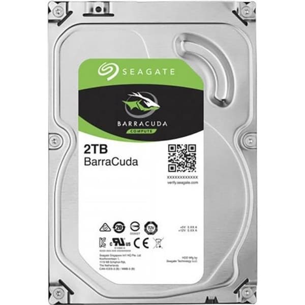 3,5 tum 2 TB intern hårddisk - SEAGATE - BarraCuda® Bulk SATA III