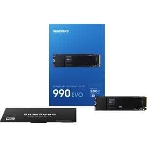 SAMSUNG SSD Intern 990 EVO 1 To NVMe M.2 PCIe 4.0 x 4 - 5000 Mo/s - MZ-V9E1T0BW