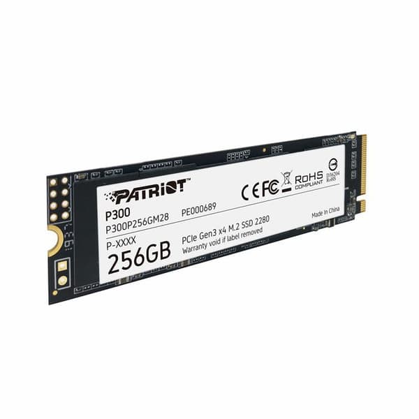 Patriot Memory P300P256GM28 M.2 256GB PCI Express NVMe SSD (Patriot P300 256GB M.2 2280 PCIe NVMe SSD) - 0814914026519