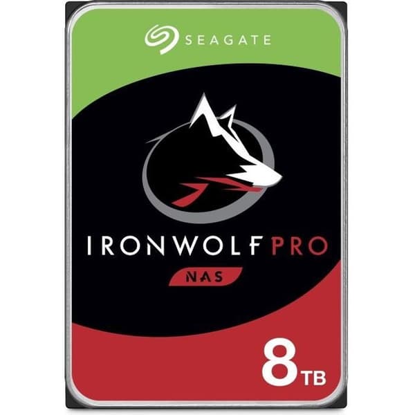 SEAGATE - Intern hårddisk - NAS IronWolf Pro - 8TB - 7200 rpm - 3,5"