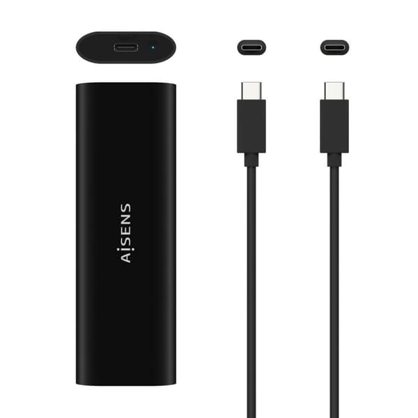 Kovalevysuoja Aisens ASM2-014B USB Musta USB 3.2 Gen 2 (3.1 Gen 2)