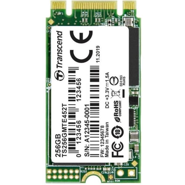 Intern SSD - TRANSCEND - MTE452T - 256 Go - M.2 2242 - PCIe Gen 3 x2