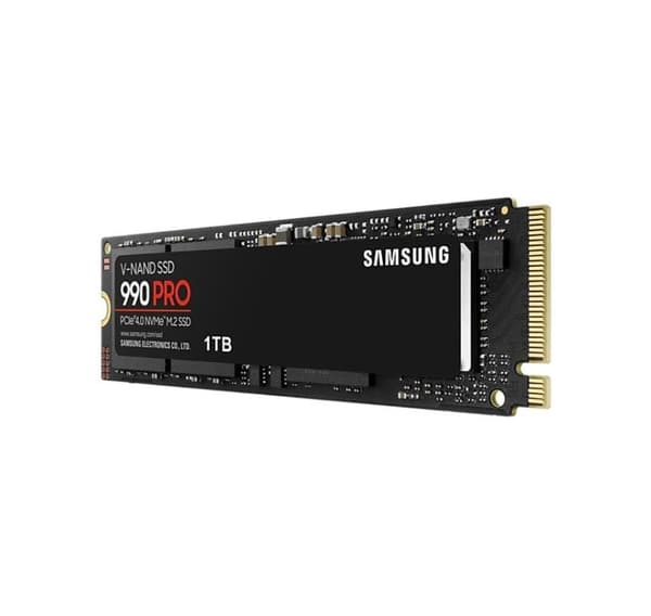Ssd, Samsung, 990 pro (1 tb, m.2, pcie, nvme, mlc, skrivehastighed 6900 mbytes/sek., læsehastighed 7450 mbytes/sek., 2,3 mm, tbw 600 tb)