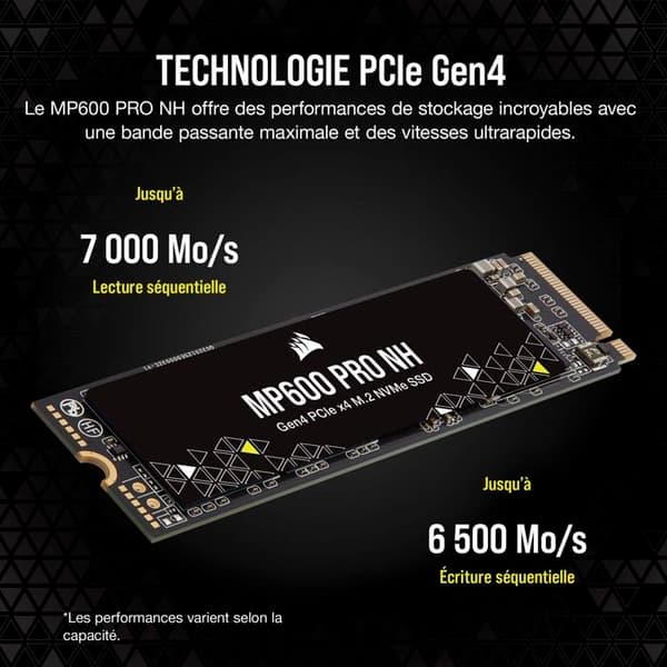 SSD - Corsair - MP600 Pro NH - 4 TB - M.2 - PCIe Gen 4.0 x4