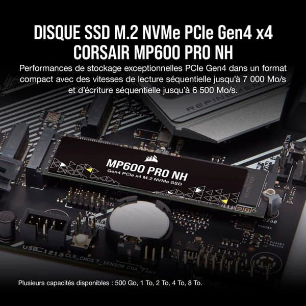 SSD - Corsair - MP600 Pro NH - 4 TB - M.2 - PCIe Gen 4.0 x4