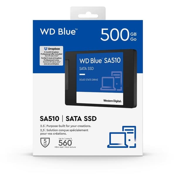Kovalevy Western Digital Blue 500 GB 2,5" SSD
