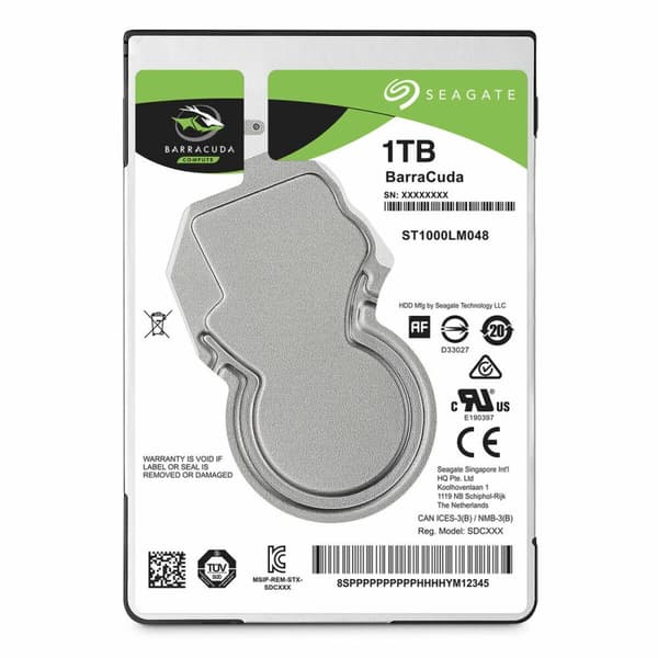 Kovalevy Seagate ST1000LM048 1TB 5400 rpm 2,5" 1 TB 1 TB HDD 1 TB SSD 2,5"