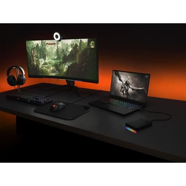 5TB FireCuda Gaming HDD + Anpassningsbar RGB-hårddisk - Razer Chroma-kompatibel - SEAGATE