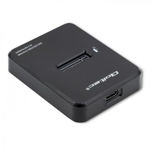 Opladningsbase Qoltec 50314 Sort