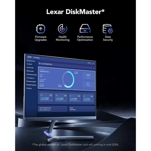 Lexar Lnm1090001t-rnang Pci Express 5.0 Nvme Slc 1tb Ssd M.2