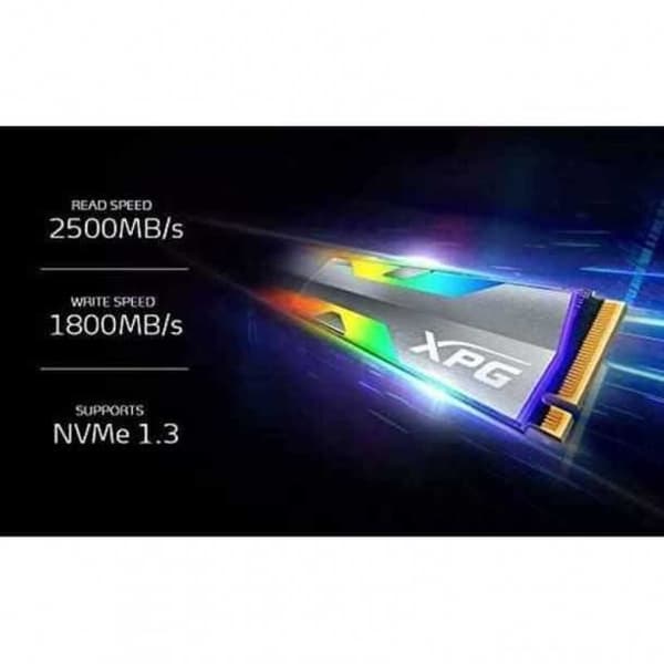 Adata XPG SPECTRIX m.2 500 GB SSD RGB LED Hårddisk