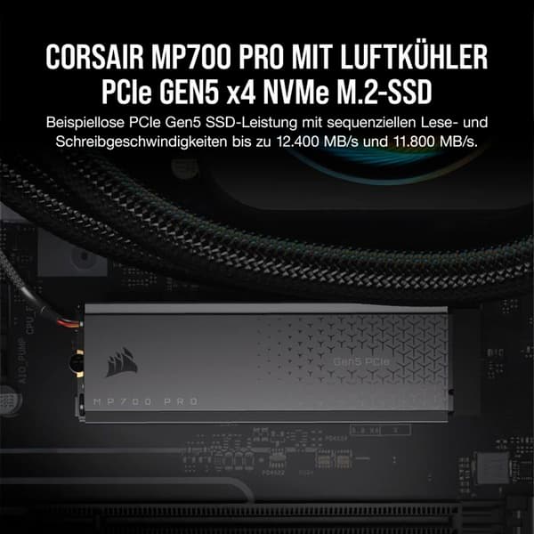 CORSAIR MP700 PRO 2 To med di