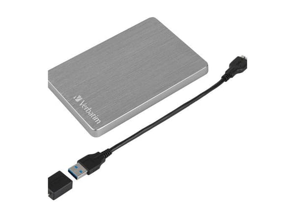 VERBATIM Store 'n' Go Slim extern hårddisk - 1 TB - USB 3.2 Gen 1 - Grå