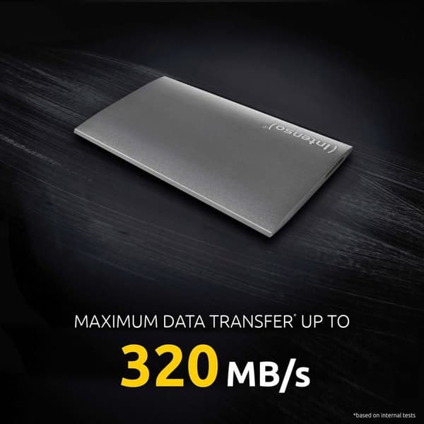 Extern SSD-hårddisk - INTENSO - PREMIMUM - 512GB - Grå