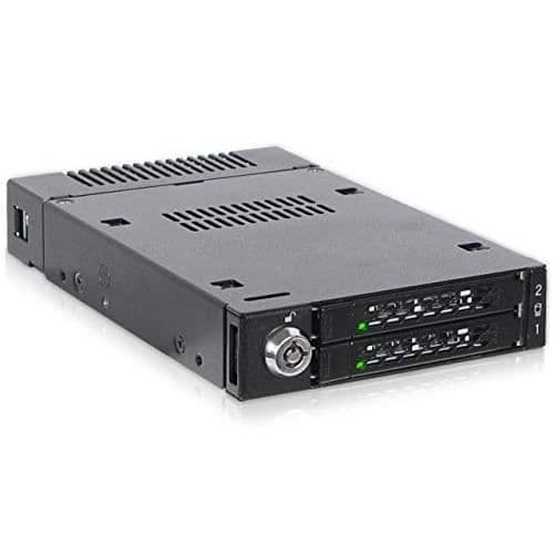 ICY DOCK TOUGHARMOR MB834M2K-B M.2 SSD-HÅLLE SVART Svart