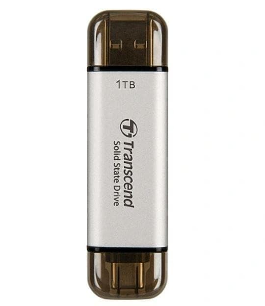 Ulkoinen SSD esd310 (1tb, usb-c, usb, 3d nand, kirjoitusnopeus 950 mtavua/s, lukunopeus 1050 mbytes/s, ts1tesd310s), Transcend