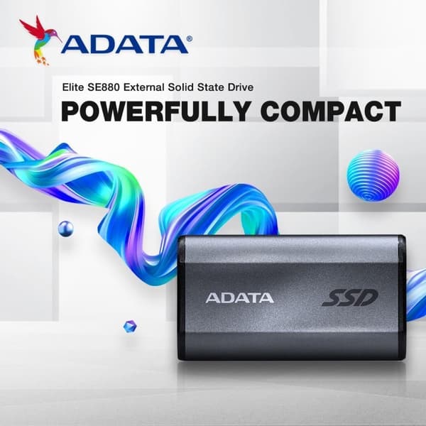 Ulkoinen SSD se880 (4tb, usb-c, kirjoitusnopeus 2000 mbytes/s, lukunopeus 2000 mbytes/s, aeli-se880-4tcgy), Adata