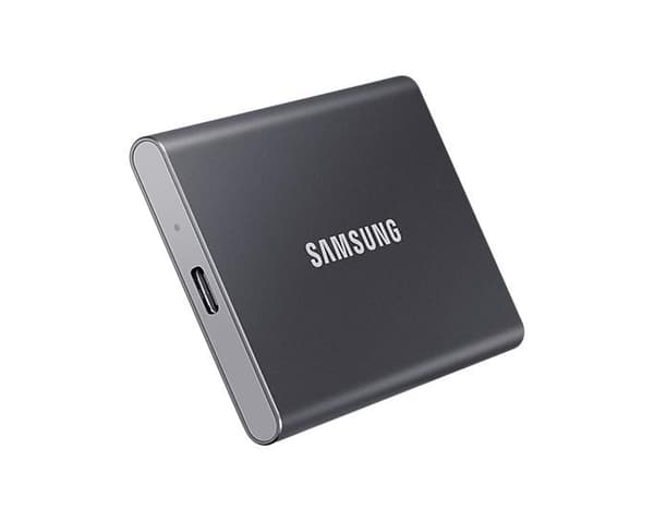 Ulkoinen SSD t7 (4tb, usb 3.2, kirjoitusnopeus 1000 mbytes/s, lukunopeus 1050 mbytes/sek, mu-PC4t0t/ww), Samsung