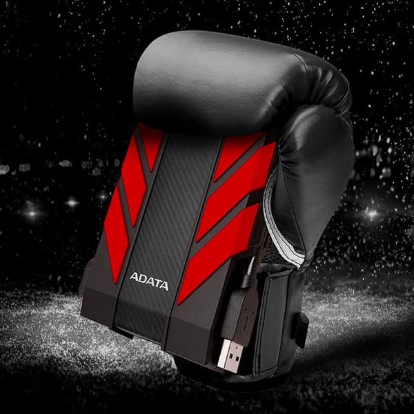 ADATA HD710 Pro 1000GB svart extern hårddisk - USB 3.1 - Vatten- och stöttålig