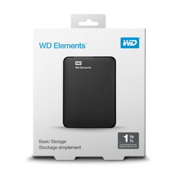 Extern Hårddisk Western Digital Elements Portable - 1 TB