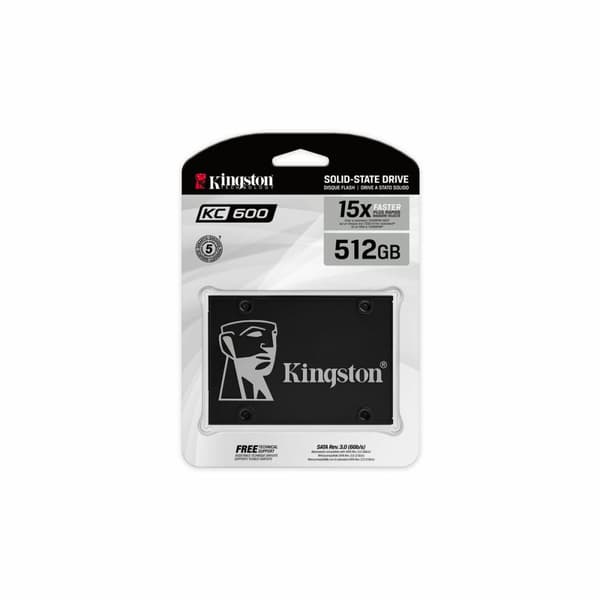 Hårddisk Kingston KC600 1,24 TB SSD